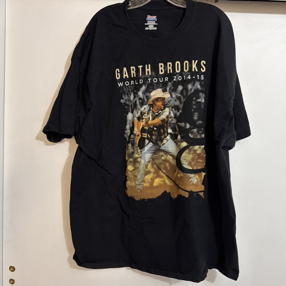 Garth Brooks World Tour 2014-2015 Double Sided T Shirt 3XL!